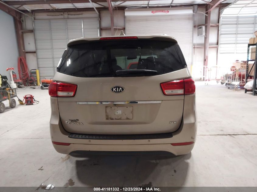 2015 Kia Sedona Sx VIN: KNDMC5C16F6018633 Lot: 41181332