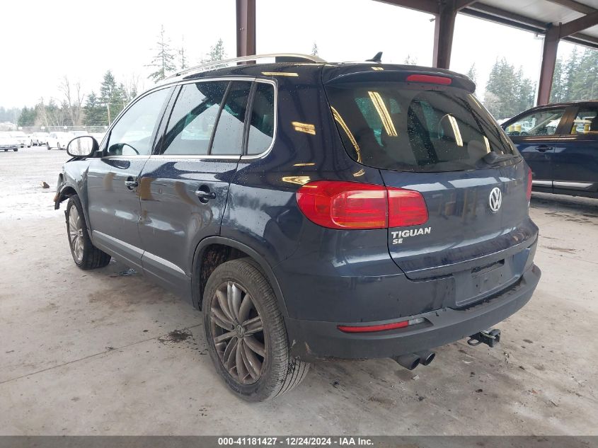 VIN WVGAV7AX4GW527312 2016 Volkswagen Tiguan, SE no.3