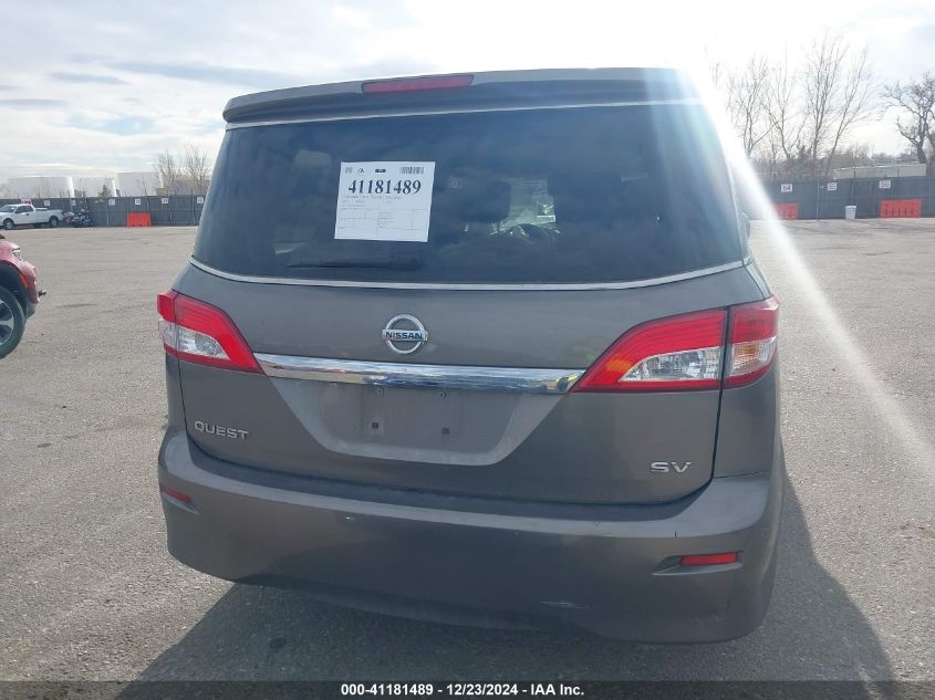 2016 Nissan Quest Platinum/S/Sl/Sv VIN: JN8AE2KP9G9157239 Lot: 41181489