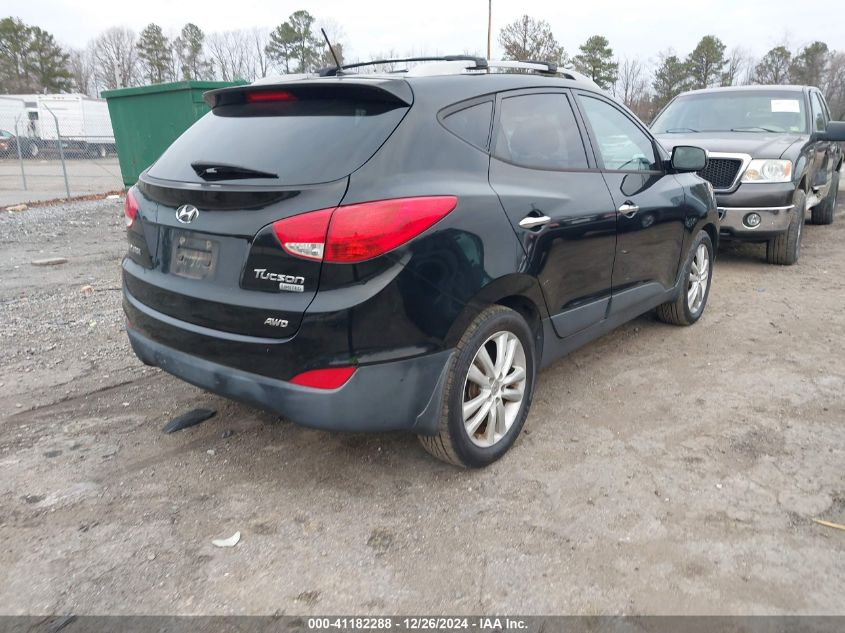 VIN KM8JUCAC9DU621847 2013 Hyundai Tucson, Limited no.4