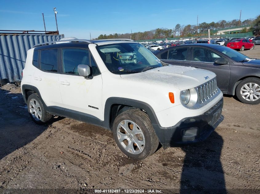 VIN ZACCJBDB8HPF22480 2017 Jeep Renegade, Limited 4X4 no.1