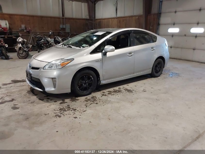 VIN JTDKN3DU1E1754924 2014 TOYOTA PRIUS no.2