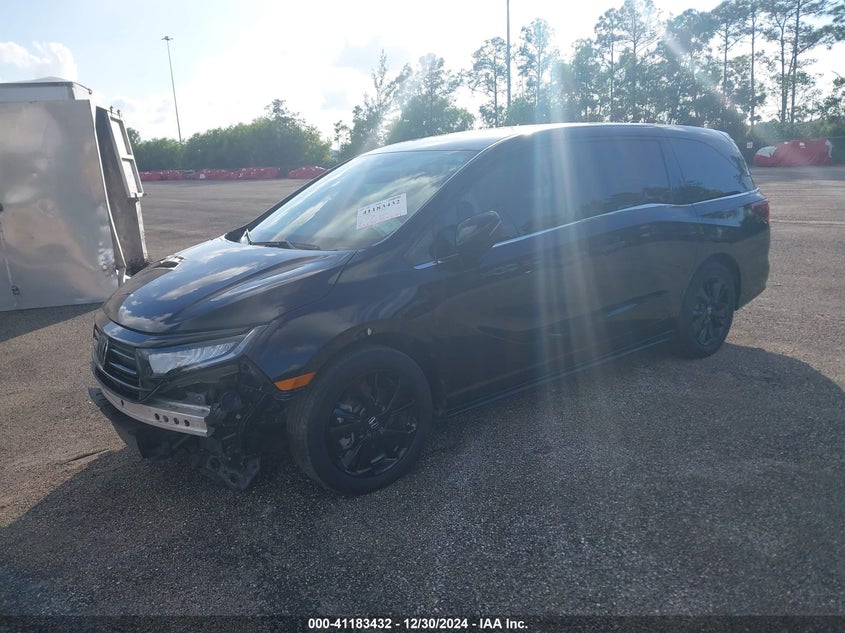 Vin: 5fnrl6h75pb037804, lot: 41673724, honda odyssey sport 20232