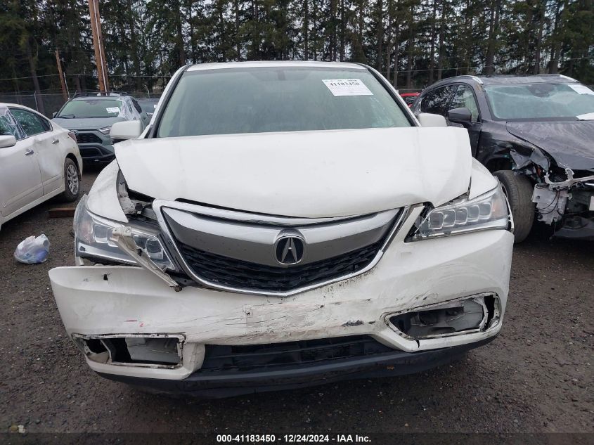 VIN 5FRYD4H21GB047262 2016 Acura MDX, Acurawatch Pl... no.12