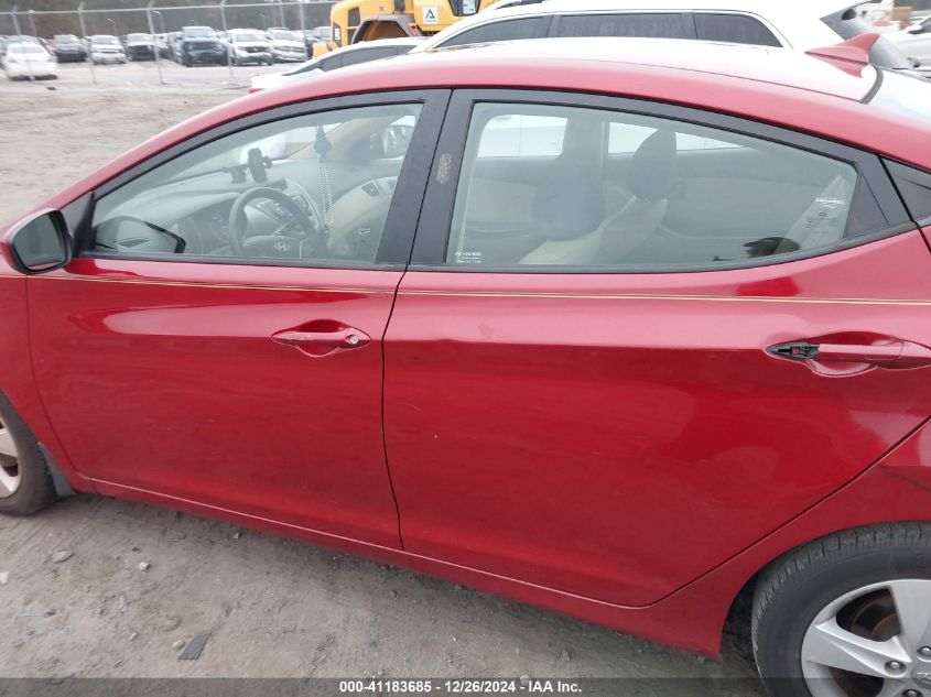 2013 Hyundai Elantra Gls VIN: KMHDH4AE3DU866281 Lot: 41183685