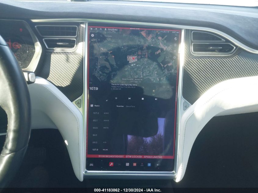 VIN 5YJXCBE24GF004351 2016 TESLA MODEL X no.17