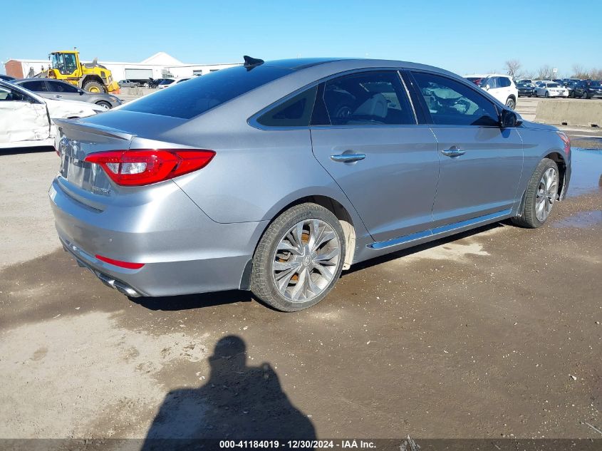 VIN 5NPE34AB9HH593117 2017 Hyundai Sonata, Limited... no.4