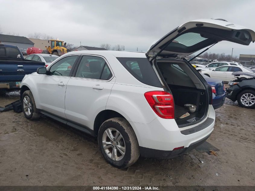 VIN 2GNALBEK0H1544734 2017 Chevrolet Equinox, LS no.3