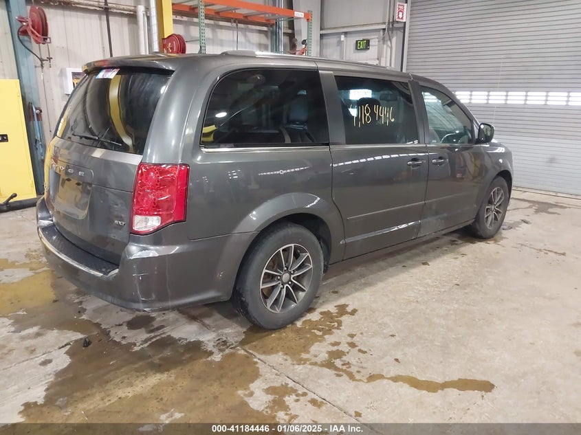 Vin: 2c4rdgcg9gr276738, lot: 41674738, dodge grand caravan sxt 20164