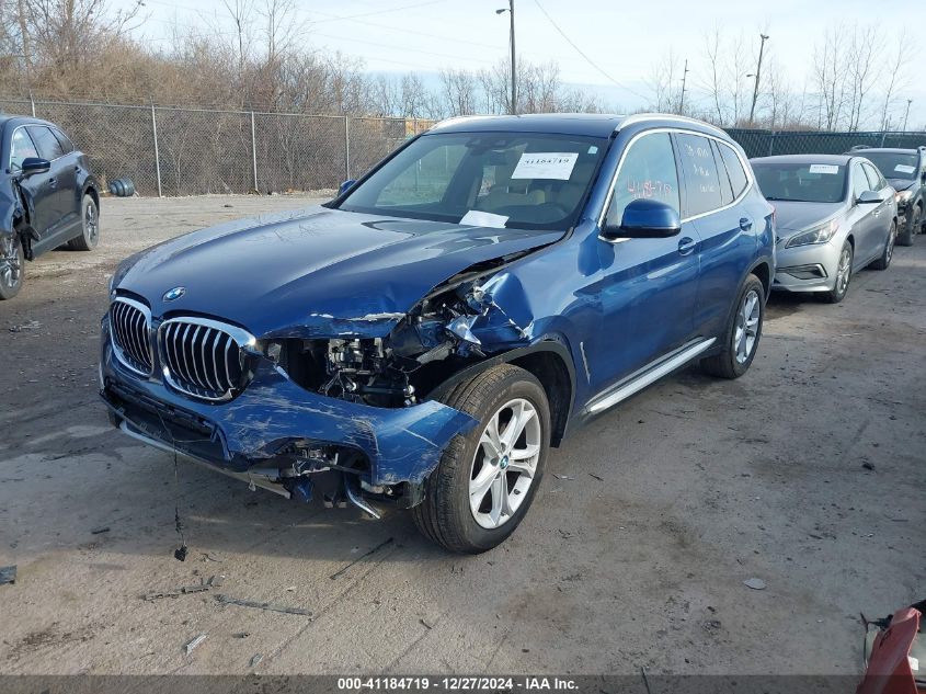 VIN 5UXTR9C51KLP81299 2019 BMW X3, Xdrive30I no.2