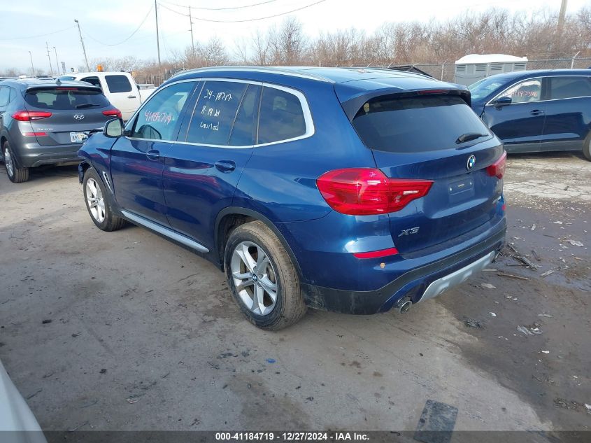 VIN 5UXTR9C51KLP81299 2019 BMW X3, Xdrive30I no.3