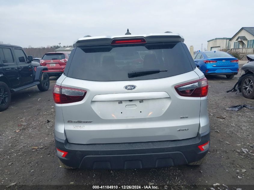 2019 Ford Ecosport Ses VIN: MAJ6S3JL6KC253734 Lot: 41184910