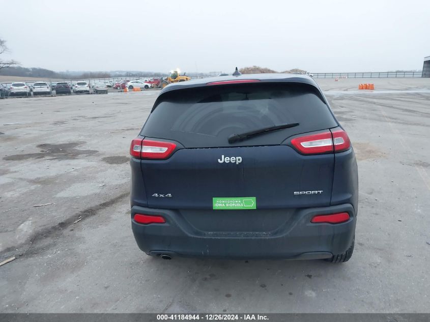 2016 Jeep Cherokee Sport VIN: 1C4PJMAB2GW117007 Lot: 41184944