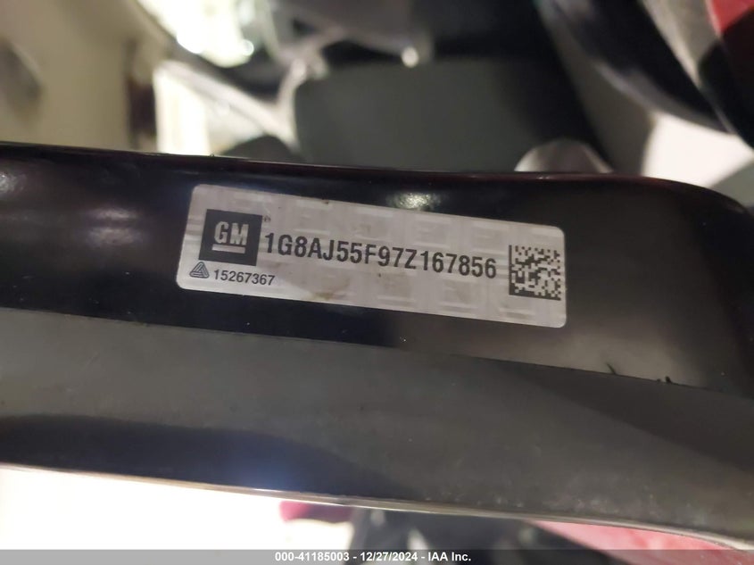 2007 SATURN ION VIN: 1G8AJ55F97Z167856
