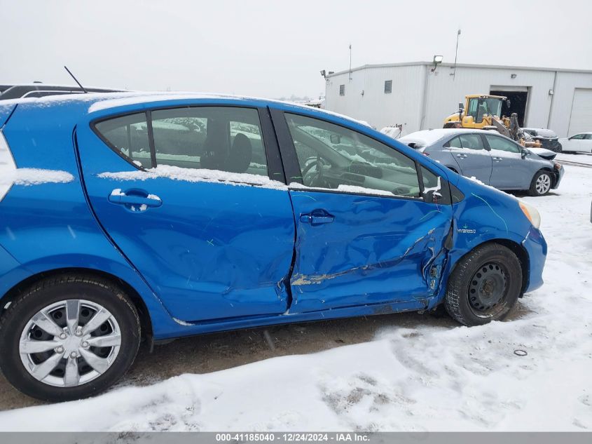 2012 Toyota Prius C Two VIN: JTDKDTB34C1030218 Lot: 41185040