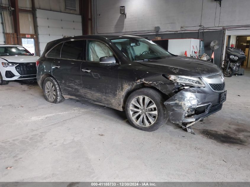 VIN 5FRYD4H41FB001852 2015 Acura MDX, Technology Pa... no.1