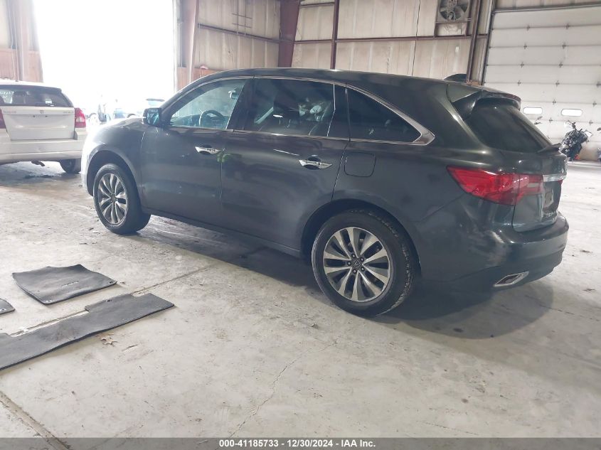 VIN 5FRYD4H41FB001852 2015 Acura MDX, Technology Pa... no.3