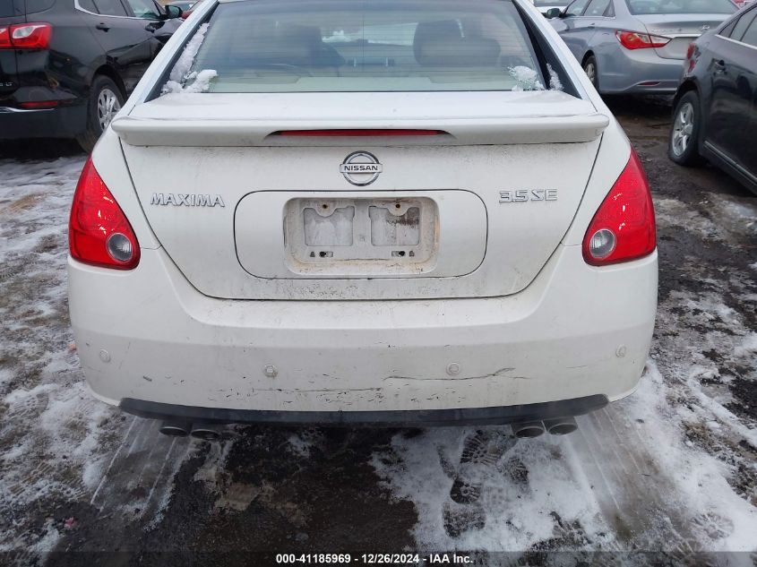 2008 Nissan Maxima 3.5 Se VIN: 1N4BA41E58C838855 Lot: 41185969