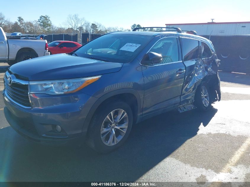 VIN 5TDKKRFH5FS102761 2015 TOYOTA HIGHLANDER no.2