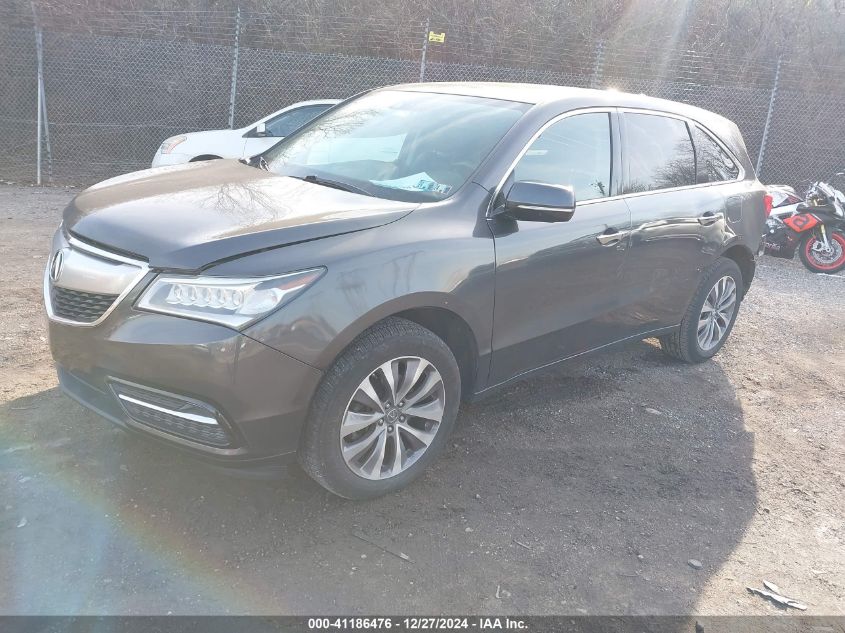 VIN 5FRYD4H41EB004250 2014 Acura MDX, Technology Pa... no.2