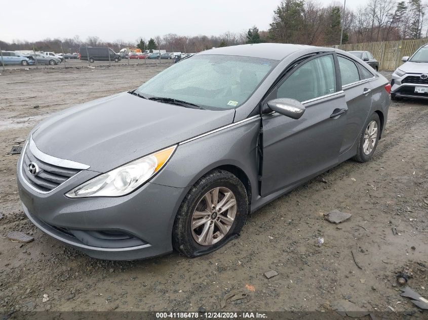 VIN 5NPEB4ACXEH903492 2014 Hyundai Sonata, Gls no.2