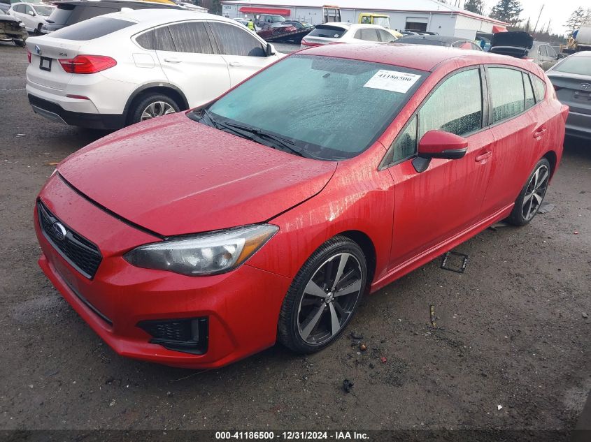 VIN 4S3GTAK65H3751408 2017 Subaru Impreza, 2.0I Sport no.2