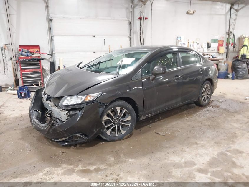 VIN 19XFB2F83DE248690 2013 Honda Civic, EX no.2