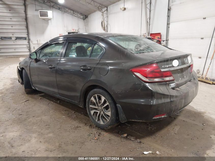 VIN 19XFB2F83DE248690 2013 Honda Civic, EX no.3