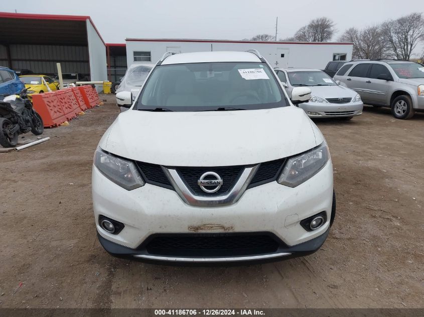 2016 Nissan Rogue Sl VIN: KNMAT2MV2GP719376 Lot: 41186706