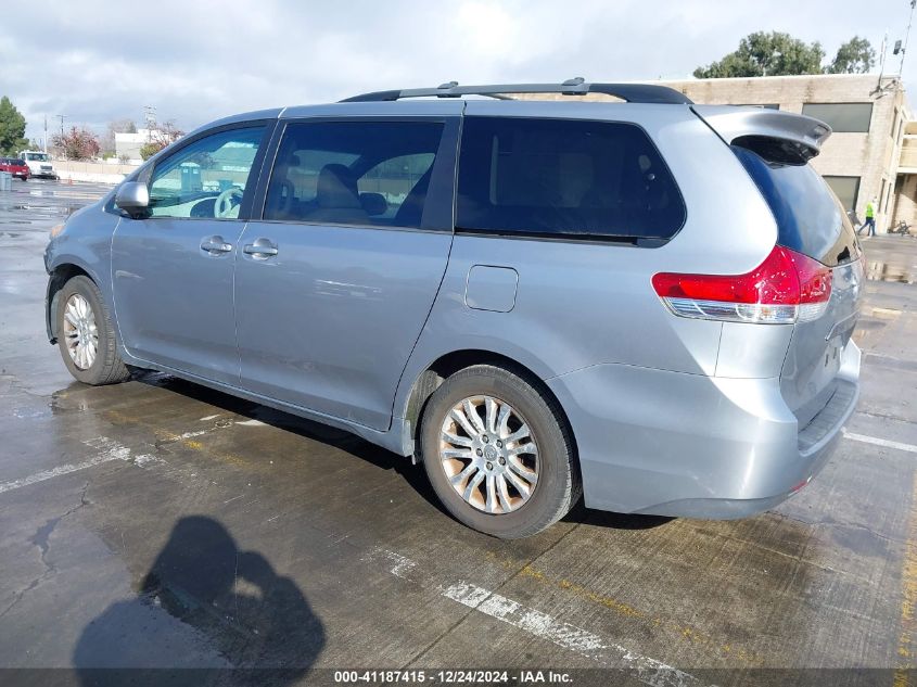 VIN 5TDYK3DCXDS346787 2013 Toyota Sienna, Xle V6 8... no.3