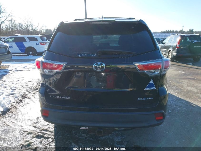 VIN 5TDJKRFH2ES048412 2014 Toyota Highlander, Xle V6 no.17