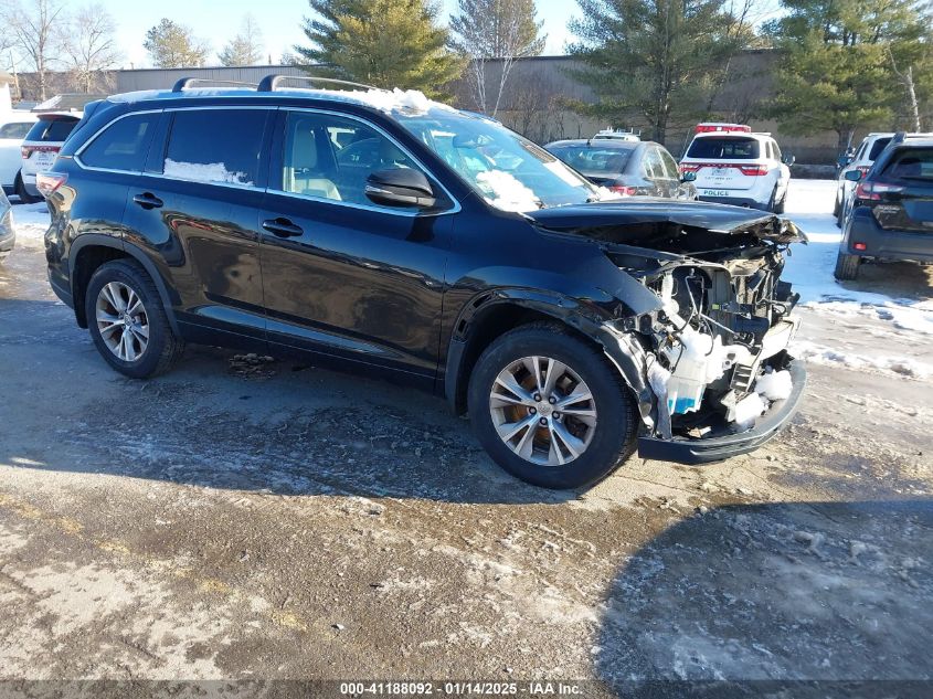 2014 TOYOTA HIGHLANDER XLE V6 - 5TDJKRFH2ES048412