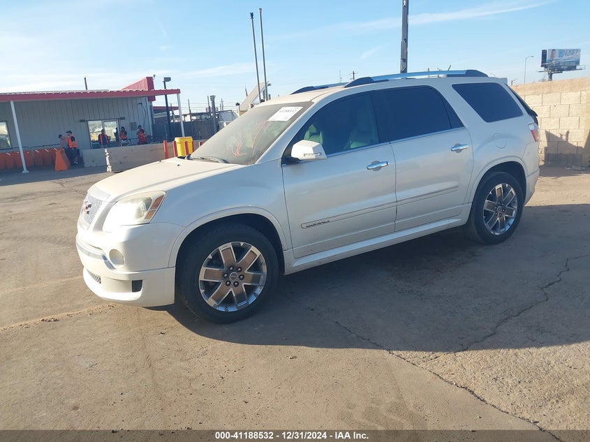 Vin: 1gkkrted8cj320715, lot: 41678824, gmc acadia denali 20122