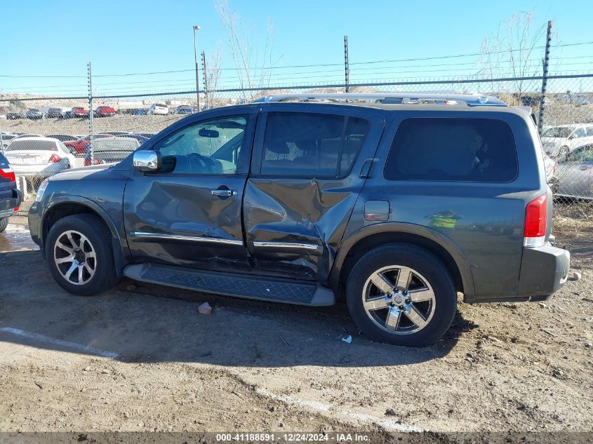 2012 Nissan Armada Platinum VIN: 5N1AA0NE1CN619716 Lot: 41188591