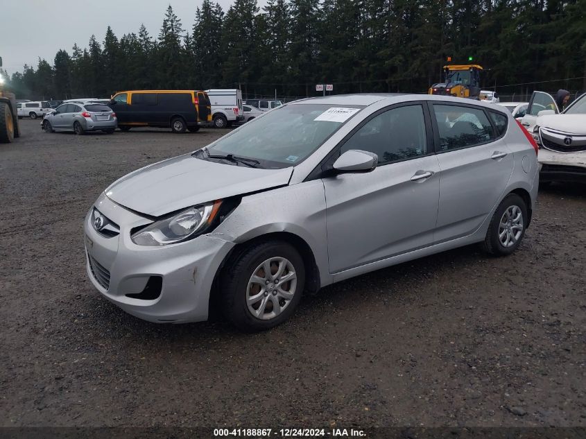 VIN KMHCT5AE5DU079204 2013 Hyundai Accent, GS no.2