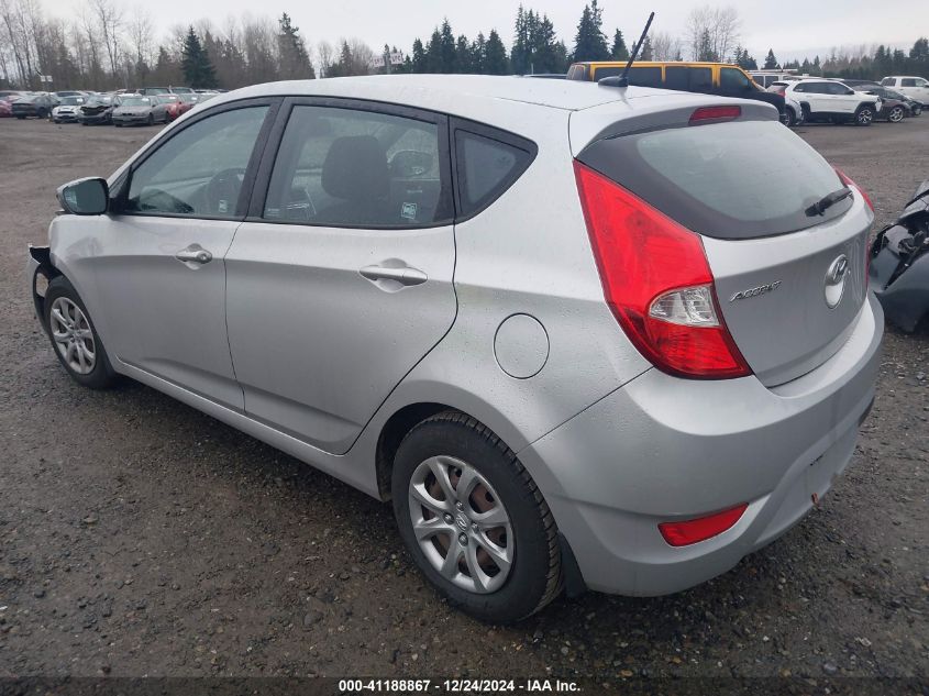 VIN KMHCT5AE5DU079204 2013 Hyundai Accent, GS no.3