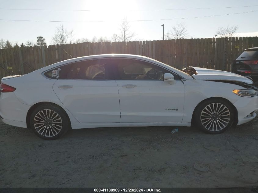 VIN 3FA6P0RUXJR131617 2018 Ford Fusion, Hybrid Tita... no.13