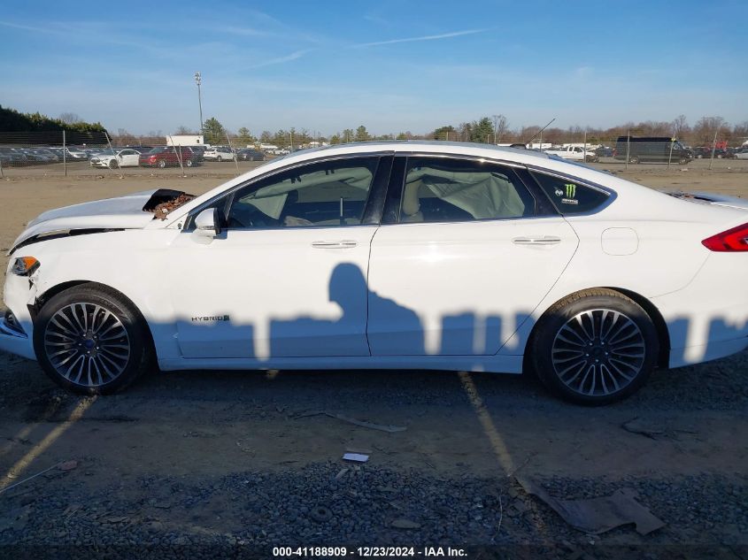 VIN 3FA6P0RUXJR131617 2018 Ford Fusion, Hybrid Tita... no.14