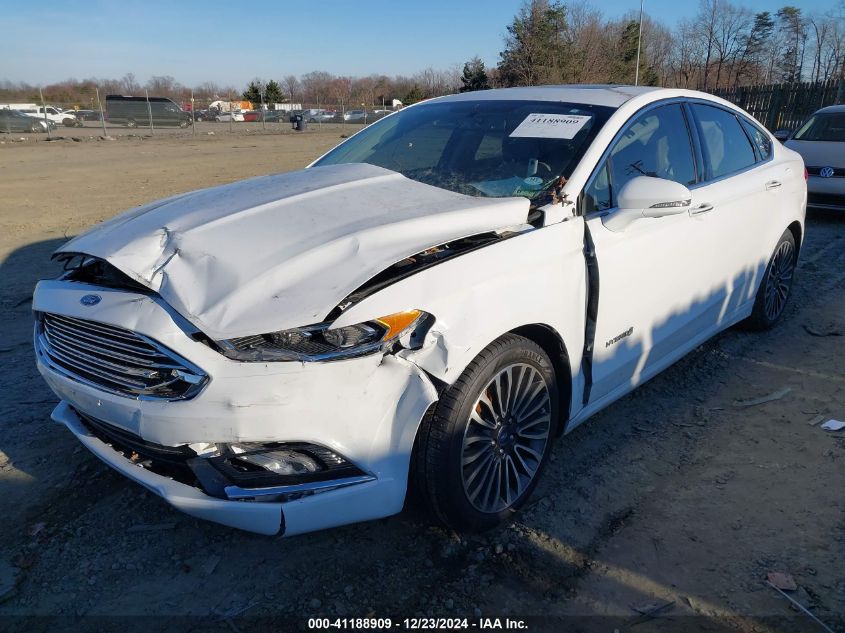 VIN 3FA6P0RUXJR131617 2018 Ford Fusion, Hybrid Tita... no.2