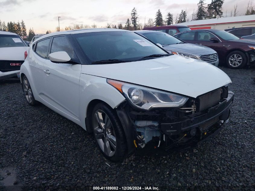 2016 HYUNDAI VELOSTER - KMHTC6AD3GU257788