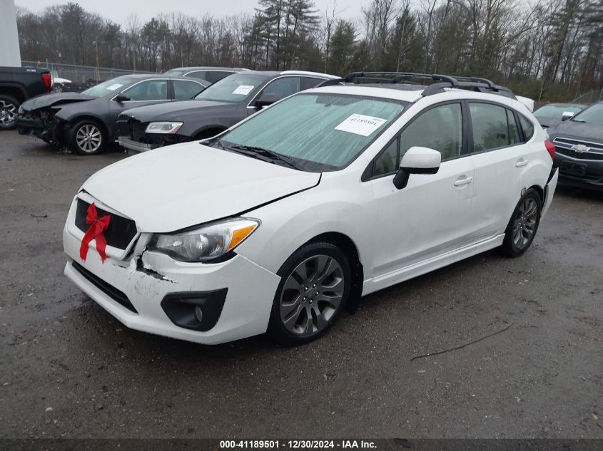 VIN JF1GPAS67DH853977 2013 Subaru Impreza, 2.0I Spo... no.2