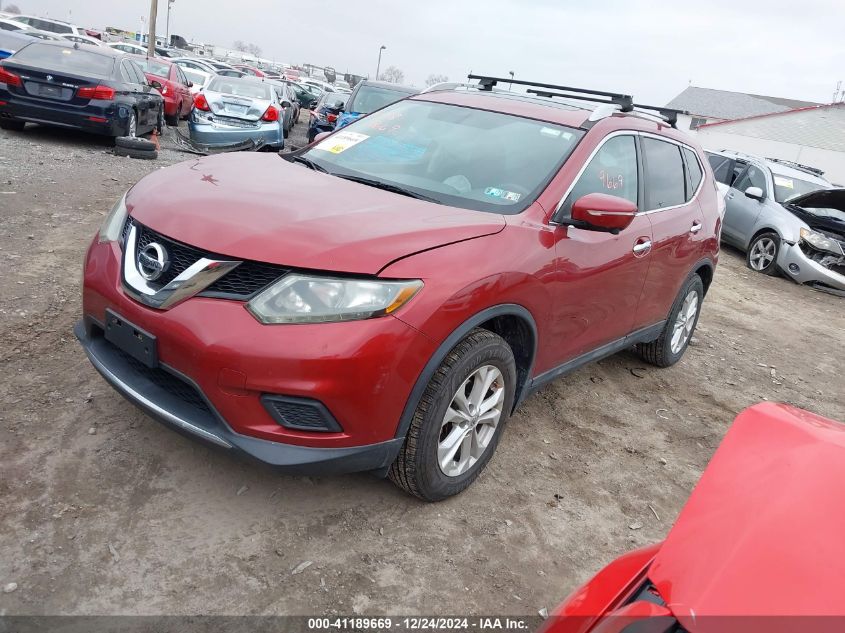 VIN 5N1AT2MV4FC829220 2015 Nissan Rogue, SV no.2