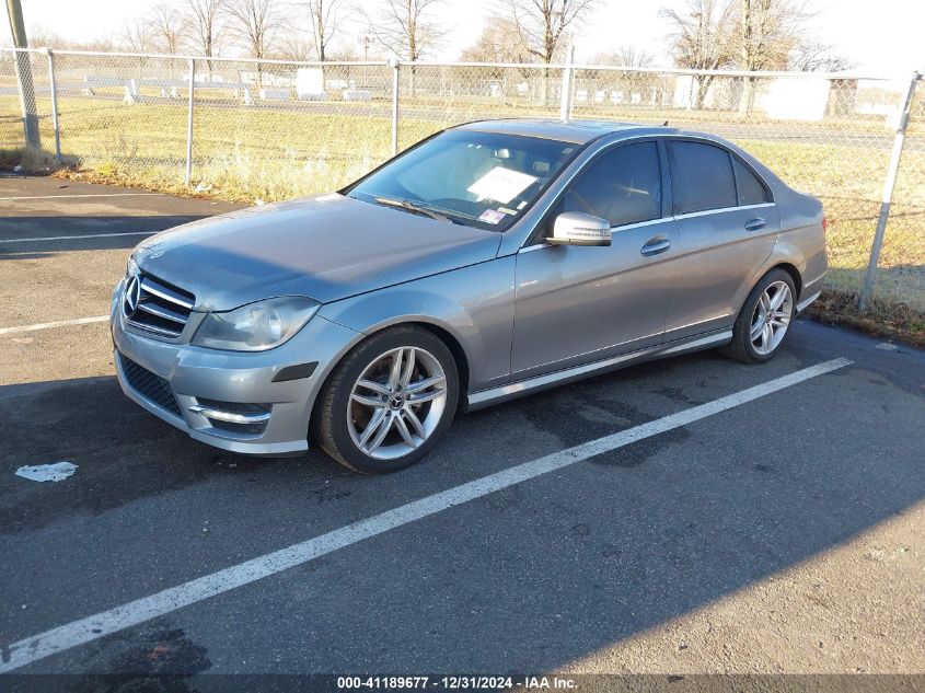 VIN WDDGF8ABXEG221654 2014 MERCEDES-BENZ C 300 no.2