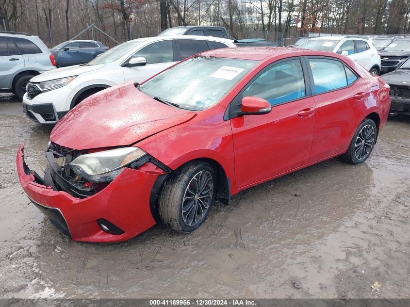 VIN 2T1BURHE2FC233314 2015 TOYOTA COROLLA no.2