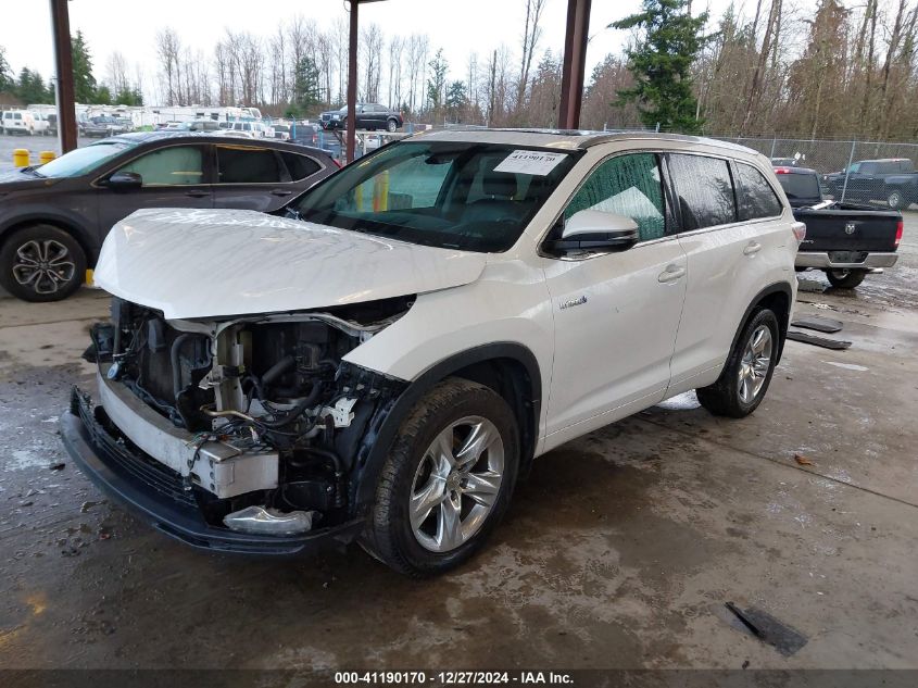 VIN 5TDDCRFHXFS008459 2015 TOYOTA HIGHLANDER HYBRID no.2