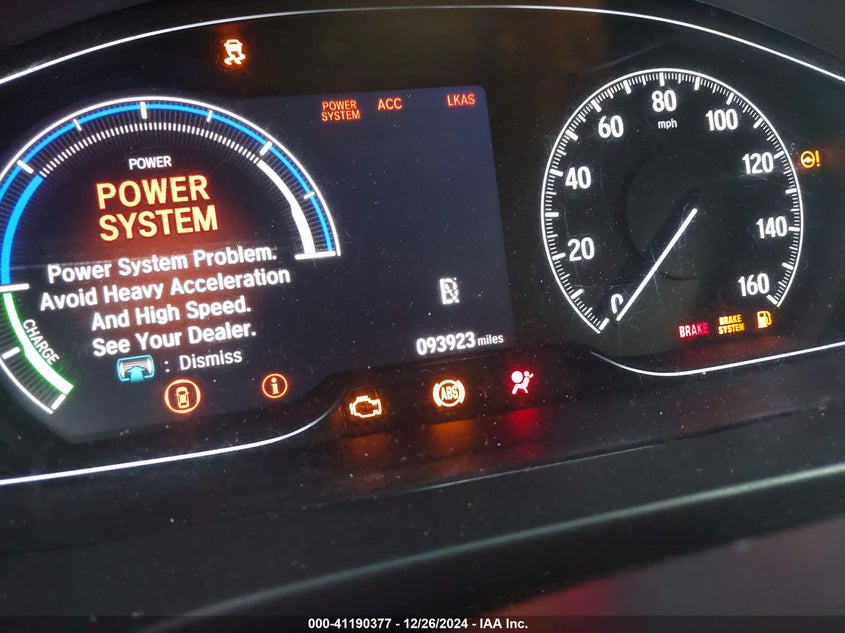 2019 HONDA INSIGHT VIN: 19XZE4F56KE002929