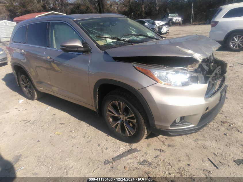 2015 TOYOTA HIGHLANDER XLE V6 - 5TDJKRFH3FS119375