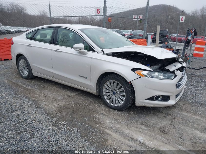 VIN 3FA6P0LU5FR177453 2015 Ford Fusion, Hybrid SE no.1