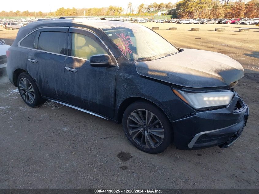 VIN 5FRYD4H58HB011421 2017 ACURA MDX no.1