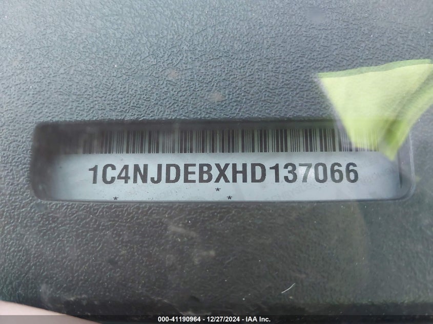 2017 JEEP COMPASS HIGH ALTITUDE 4X4 - 1C4NJDEBXHD137066